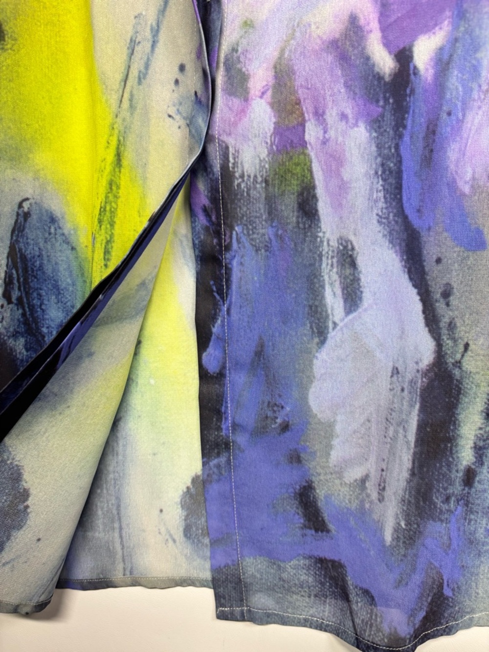 ✨ Claire Desjardins Artist Print Tunic Length Blouse In Multicolor Size XL -NWT - Picture 10 of 16